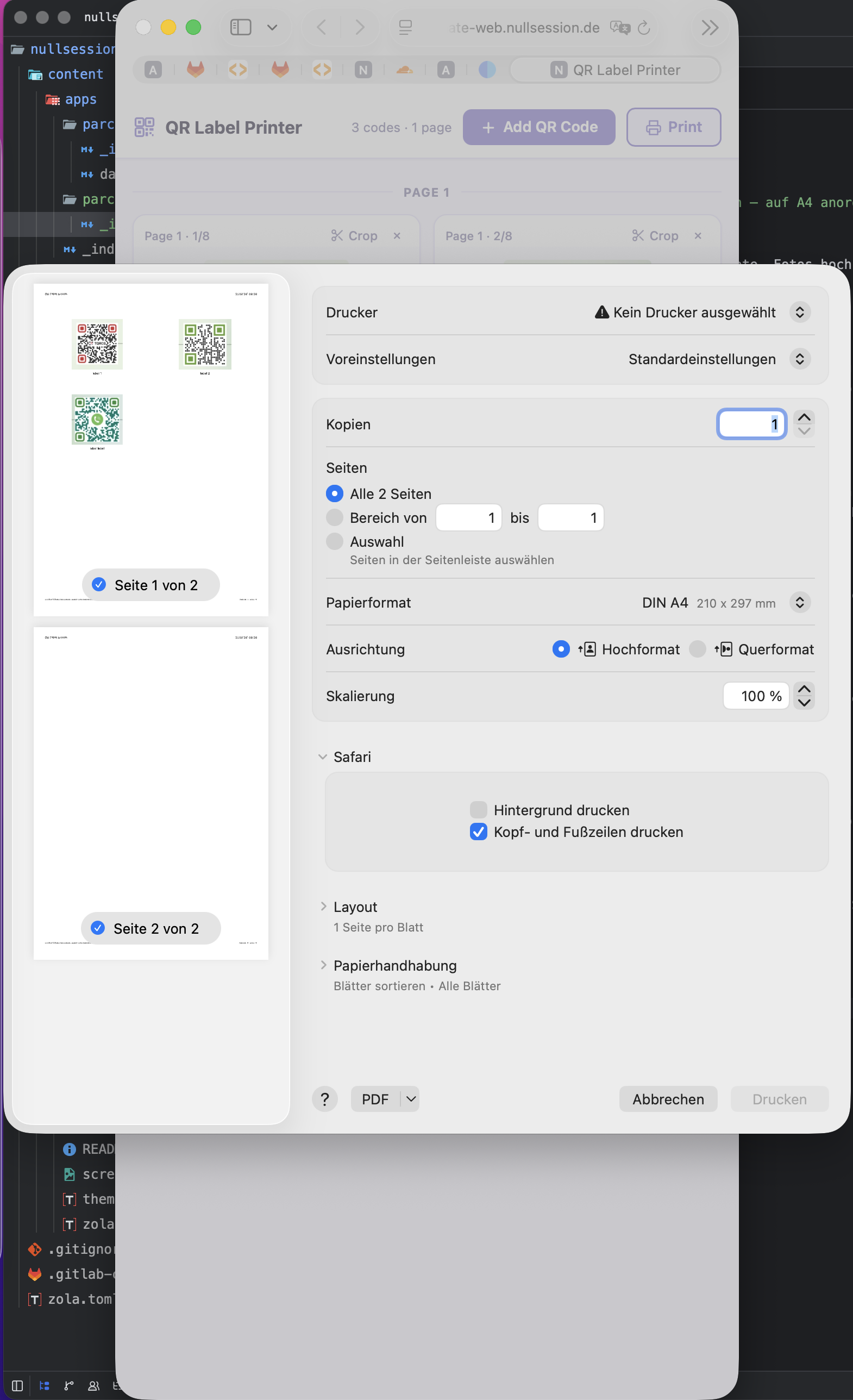 Druckdialog